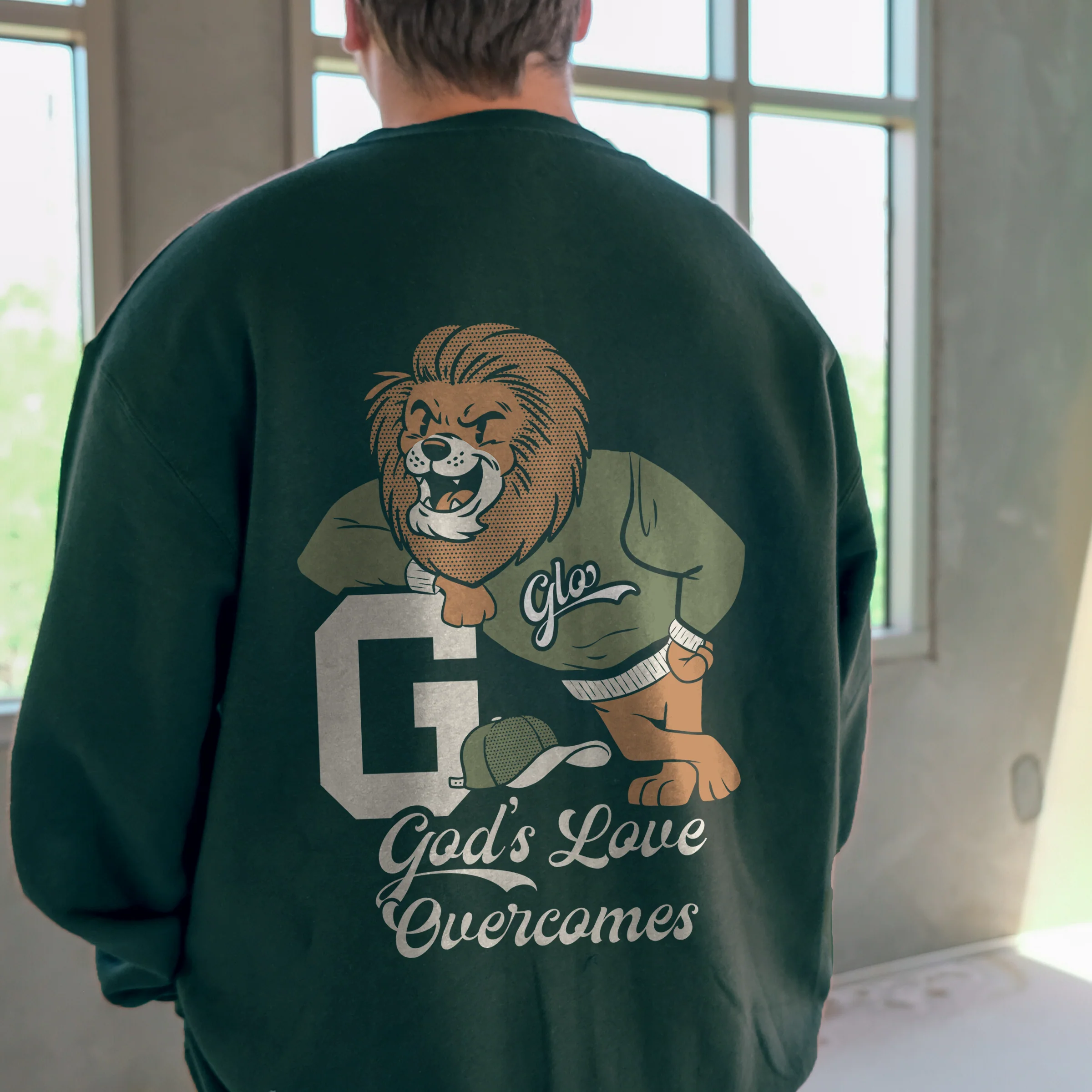 Collegiate Lion Crewneck Sweatshirt - Image 4