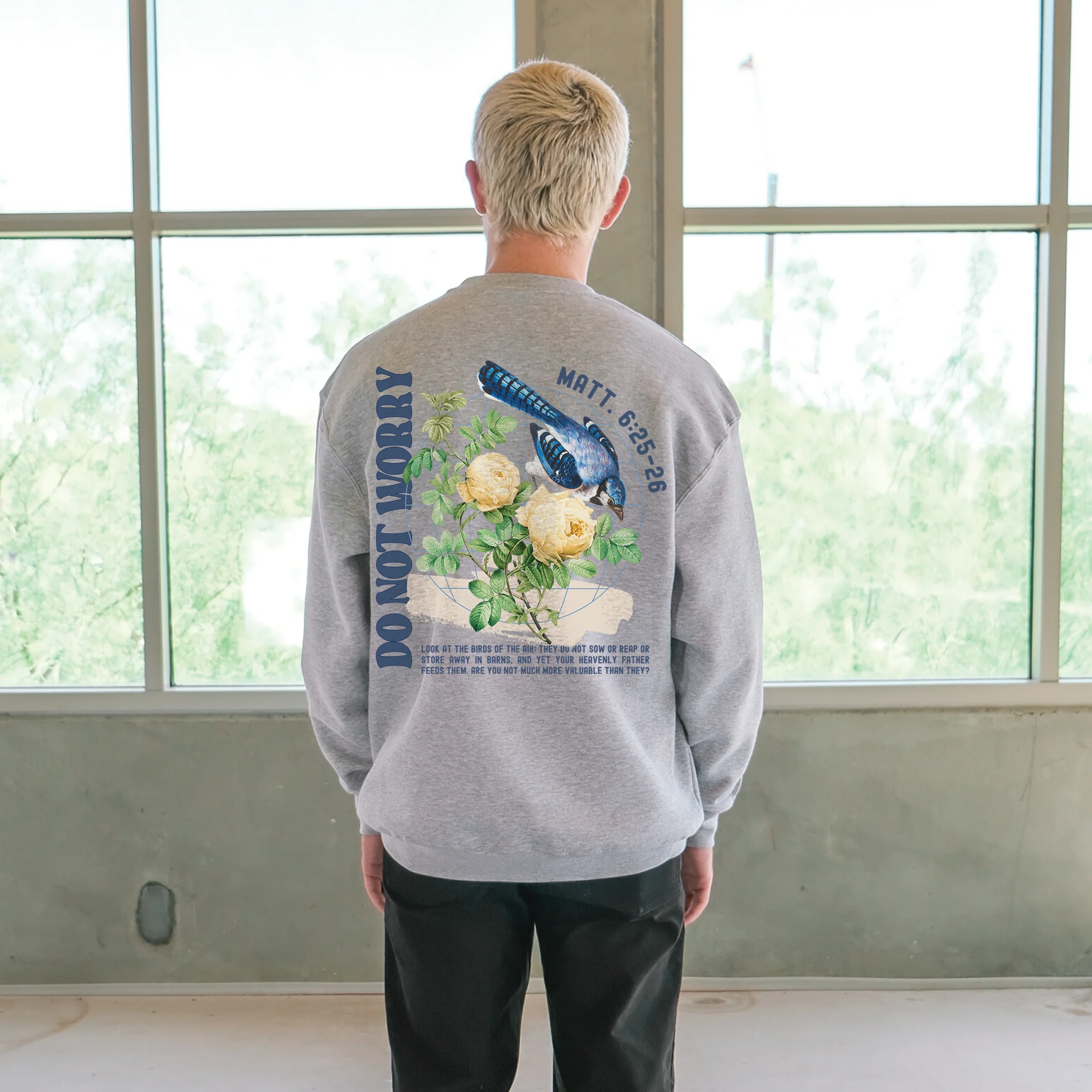 Do Not Worry Crewneck Sweatshirt - Image 3
