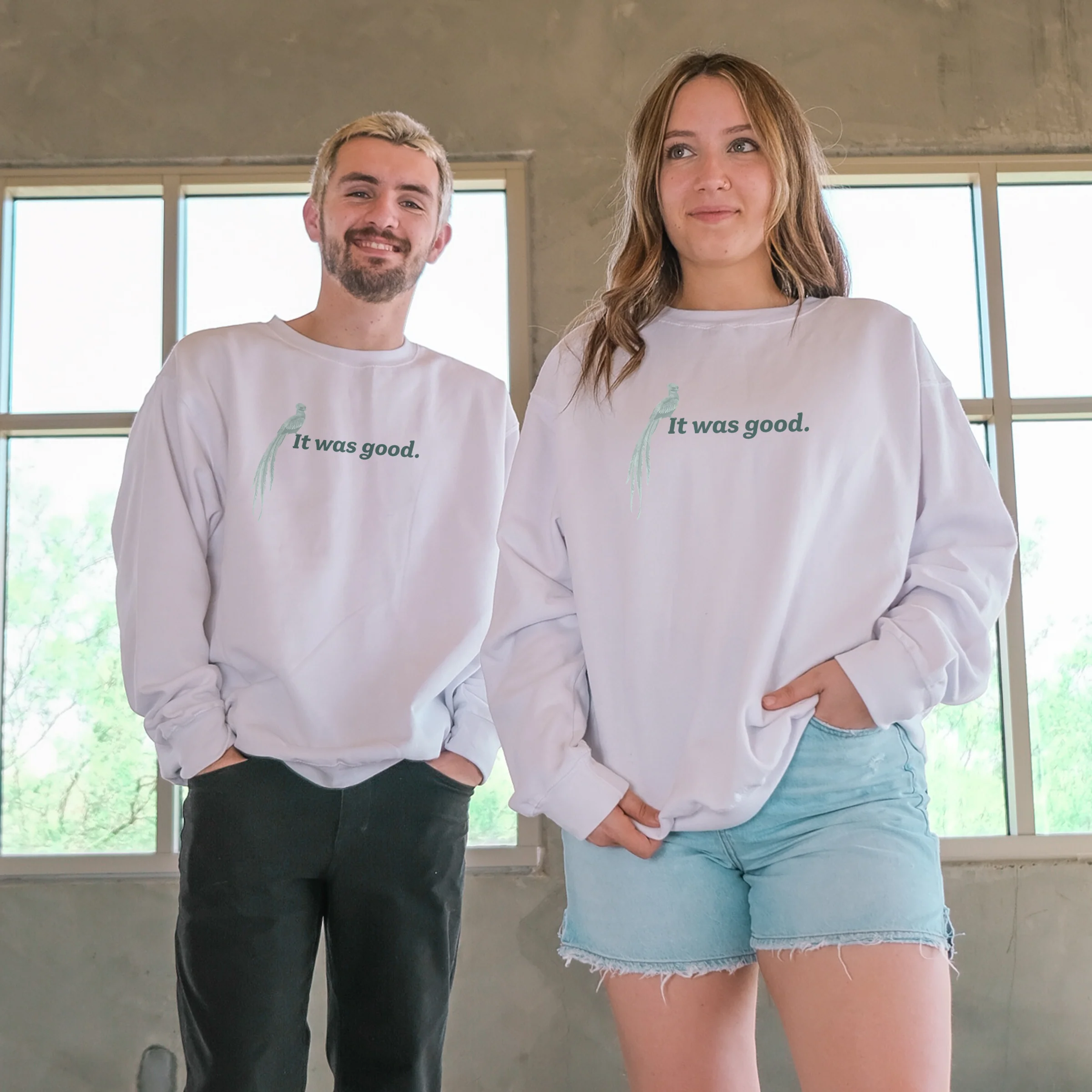 It Was Good Crewneck Sweatshirt - Image 2