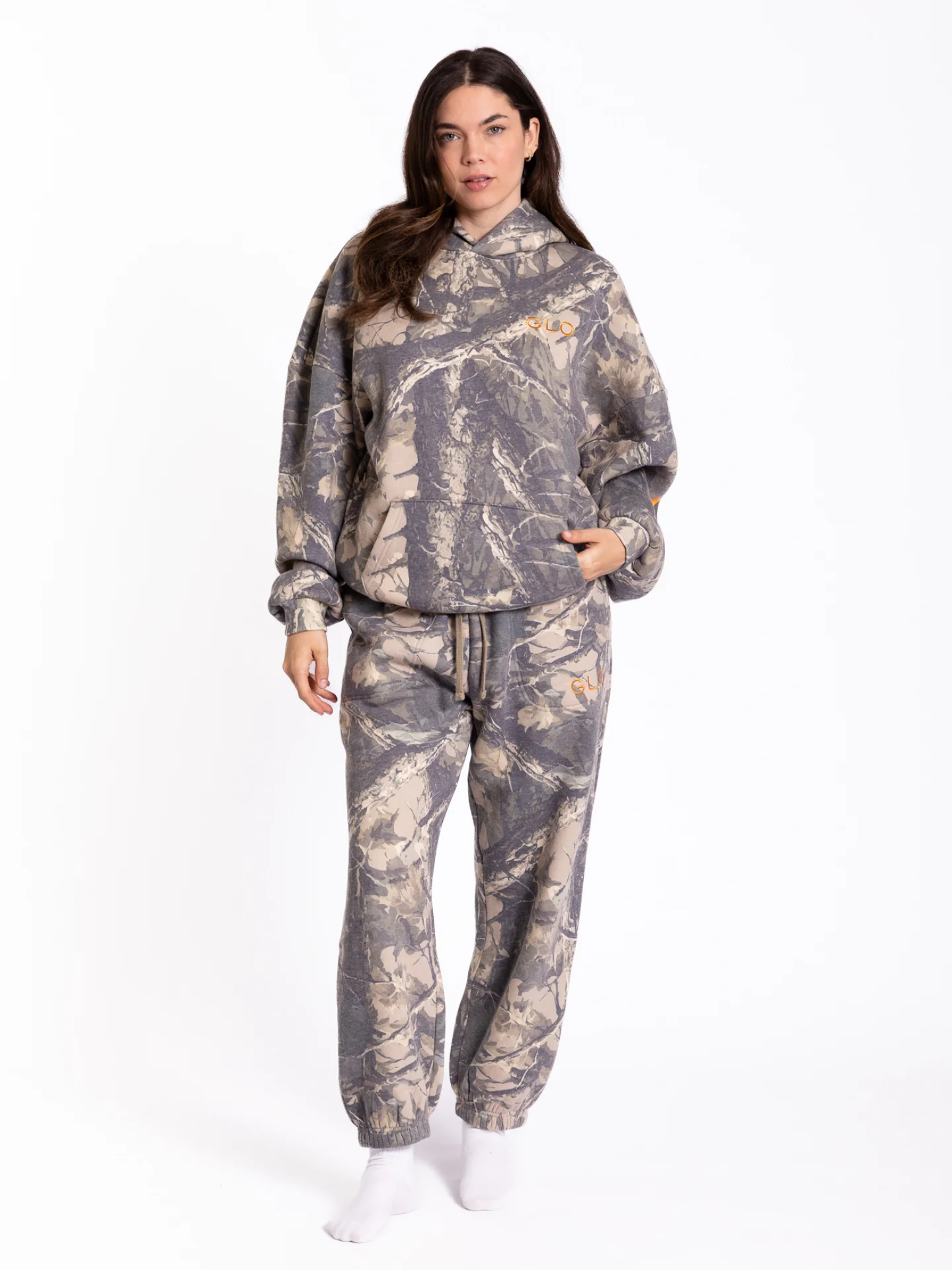 GLO Kingdom Essential Dark Camo Hoodie + Jogger Set - Image 4