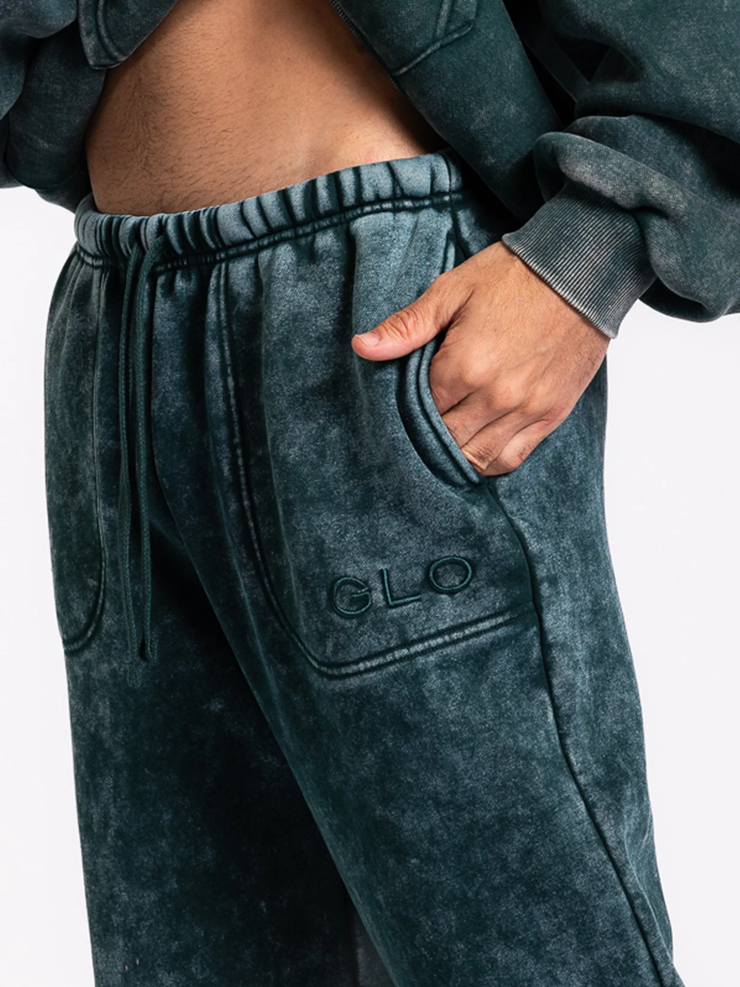 Kingdom Essential Embroidered Jogger - Snow Wash - Eden [PREORDER] - Image 4