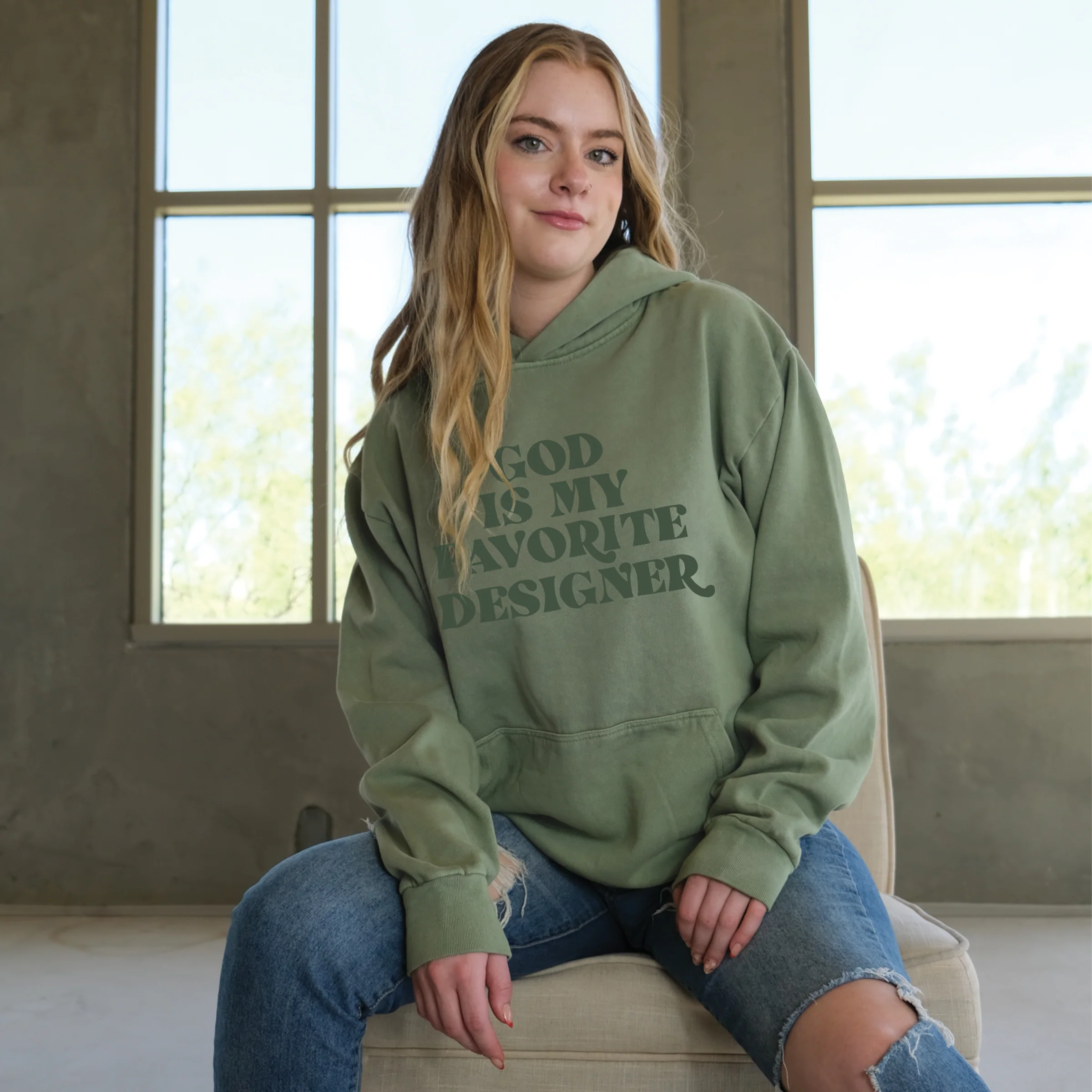God Is My Favorite Designer Pullover Hoodie - Image 2