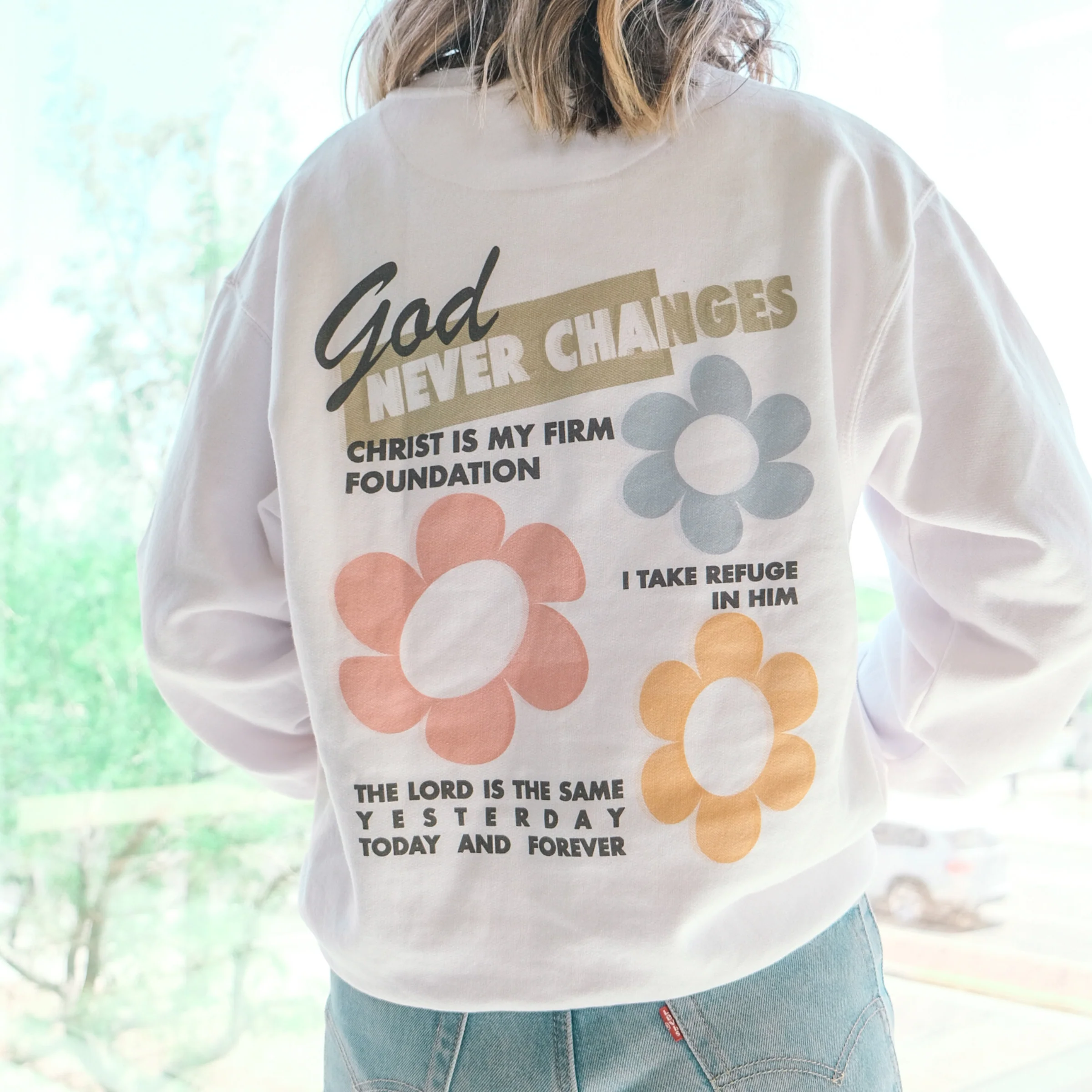 God Never Changes Crewneck Sweatshirt - Image 2