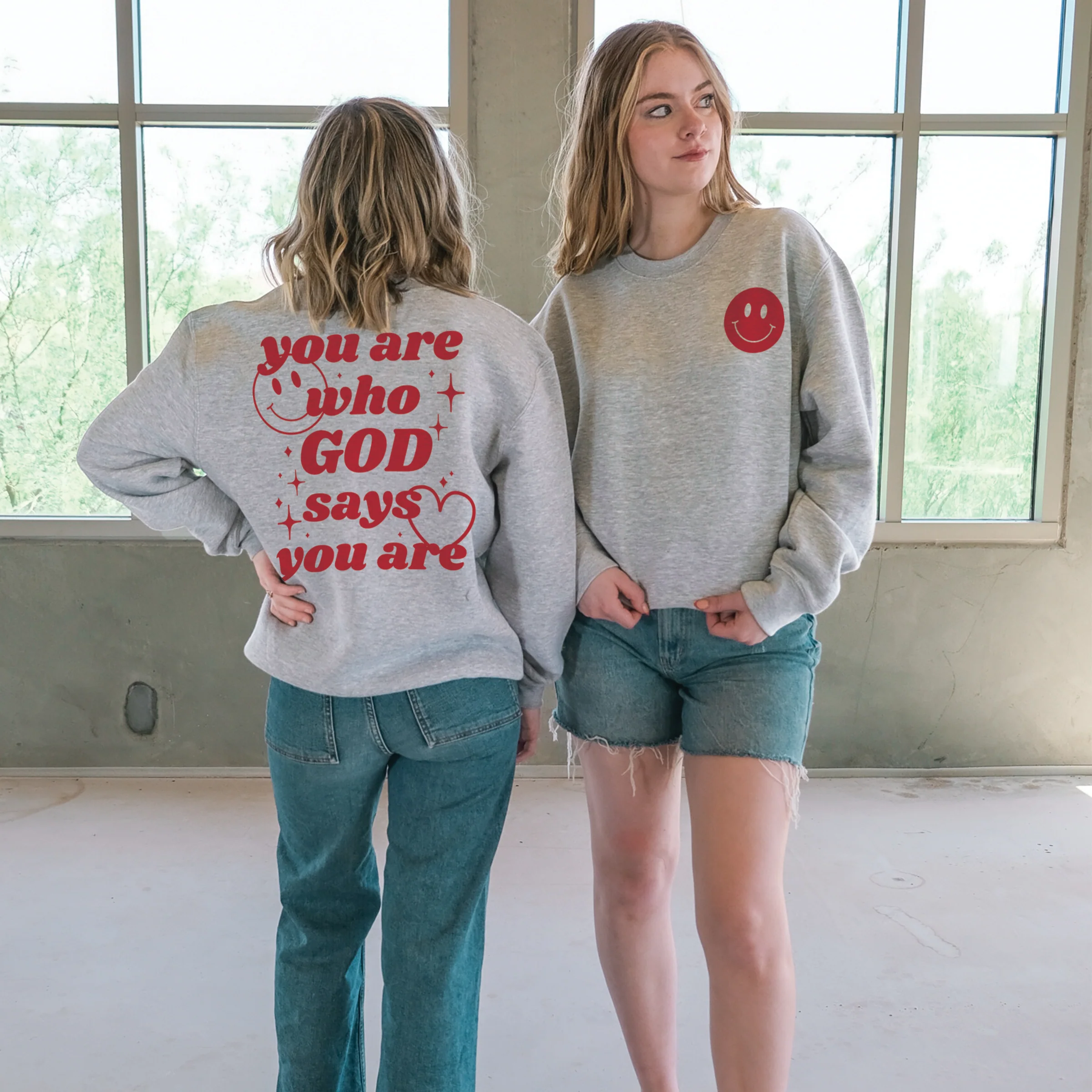 God Says Crewneck Sweatshirt - Image 2