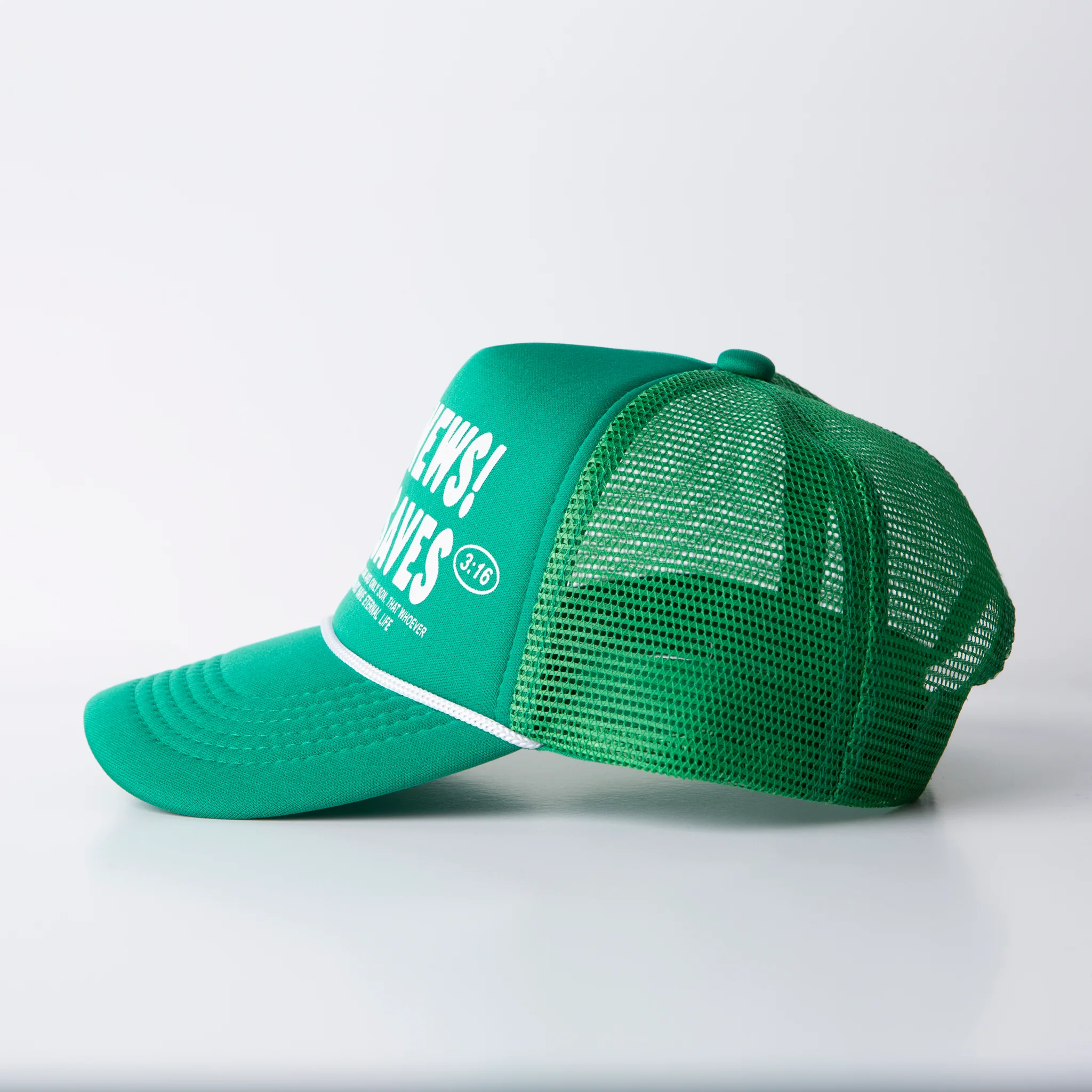 Good News! Jesus Saves Trucker Hat - Image 3