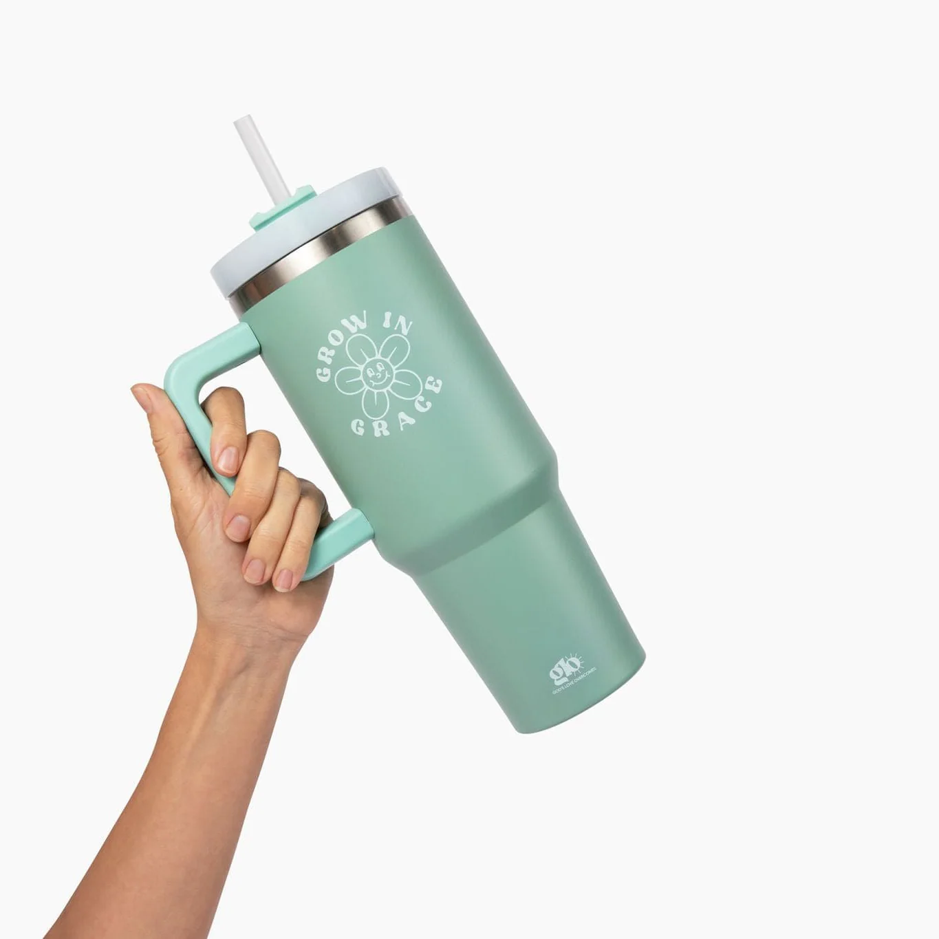 Grow in Grace 40oz Tumbler w/ Handle - Image 5