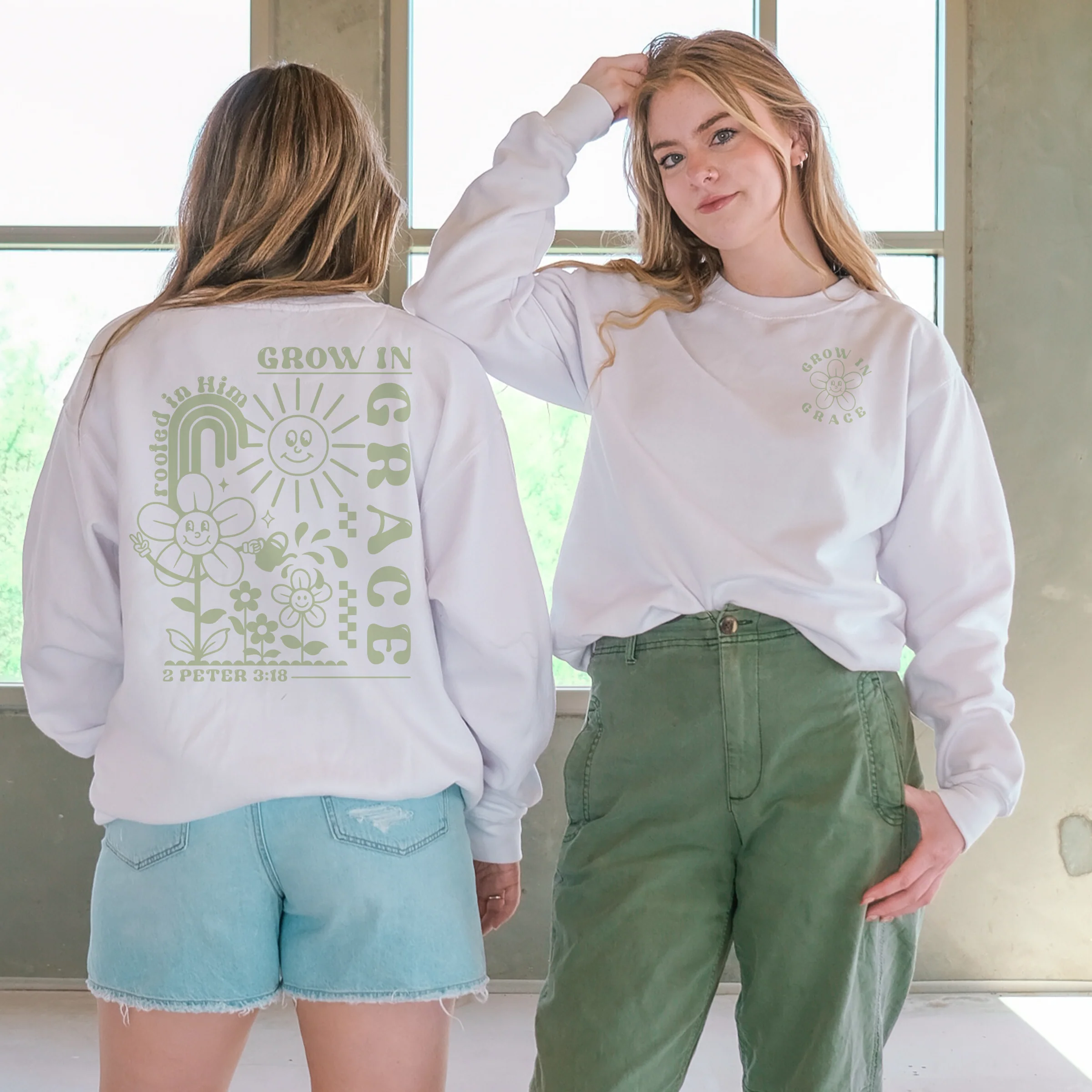 Grow In Grace Crewneck Sweatshirt - Image 2