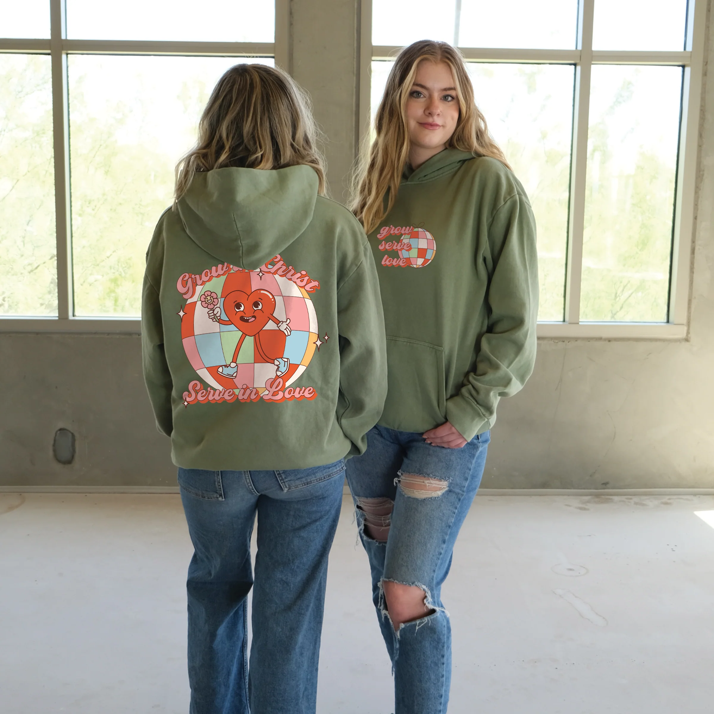 Grow Serve Love Pullover Hoodie - Image 2
