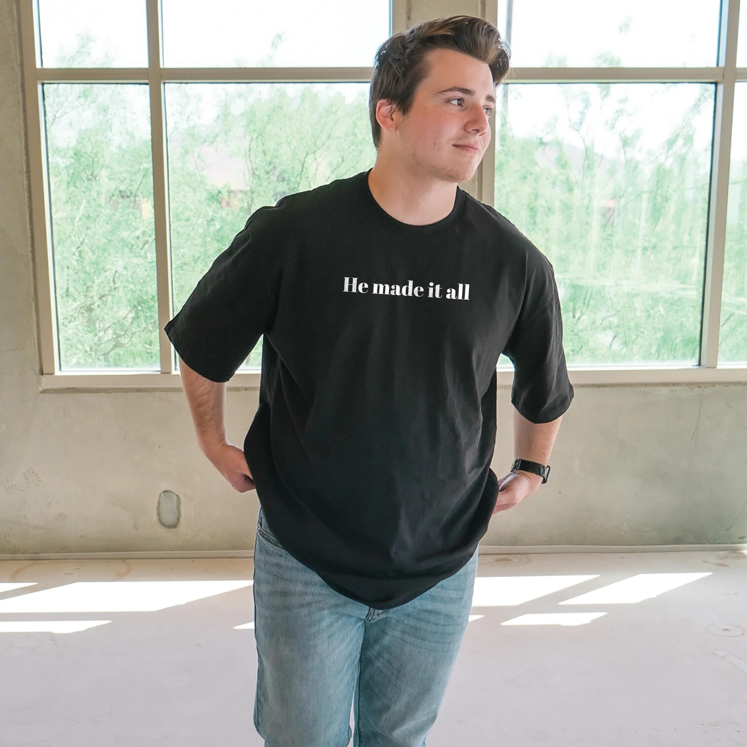 He Made It All Tee - Image 4