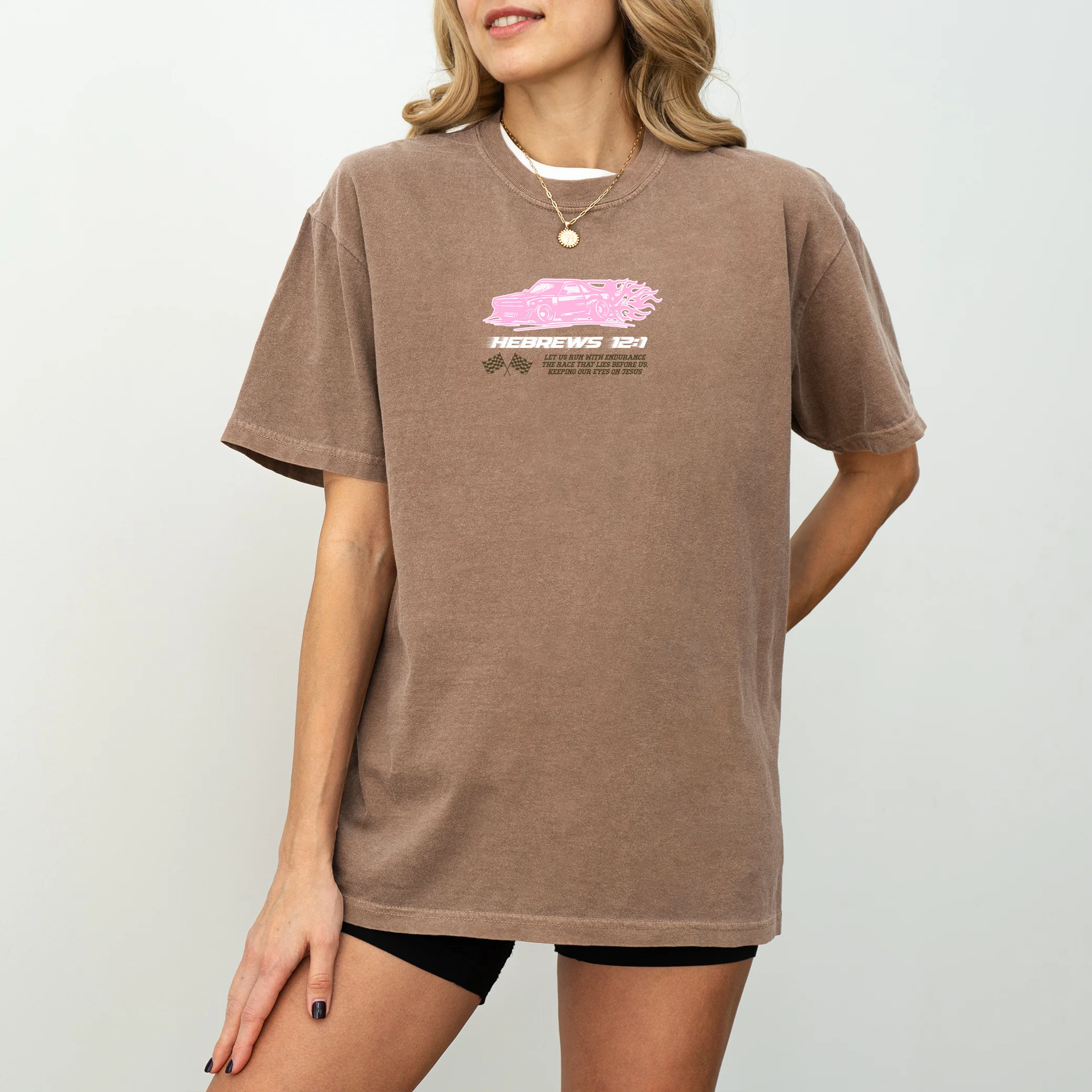 Hebrews 12:1 Tee - Image 2