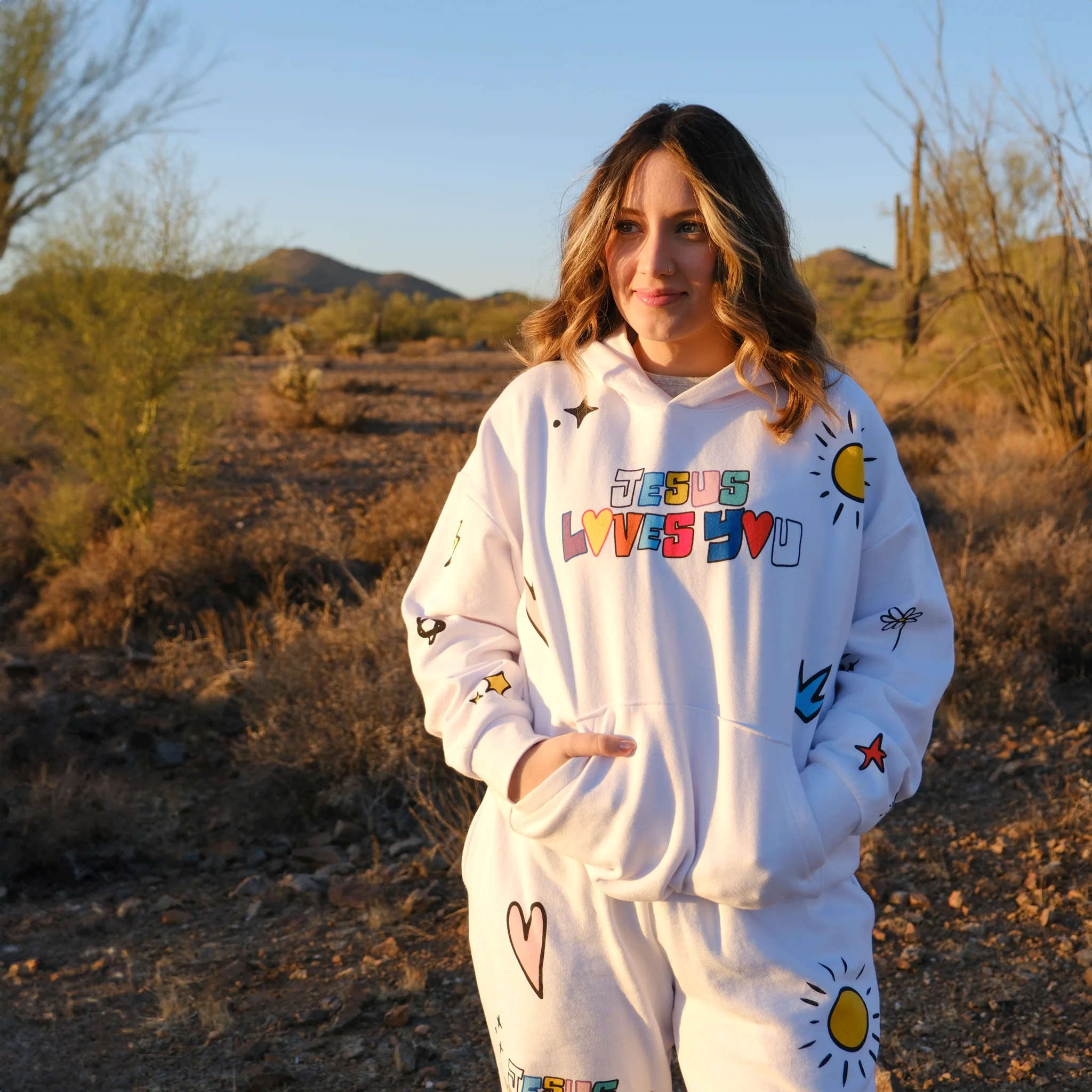 Jesus Loves You Sweat Set & Tumbler Bundle - Image 2