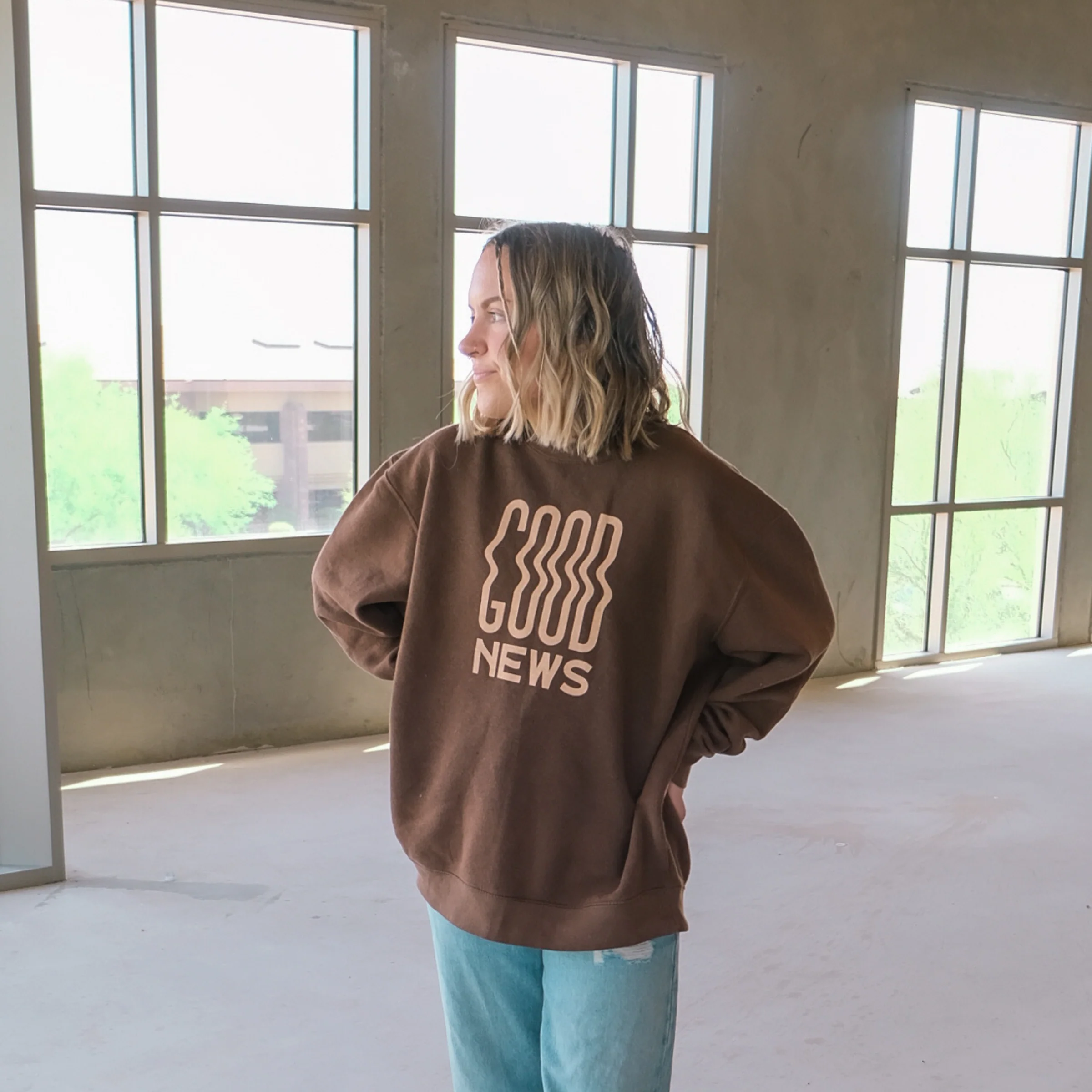Jesus Saves Crewneck Sweatshirt - Image 3