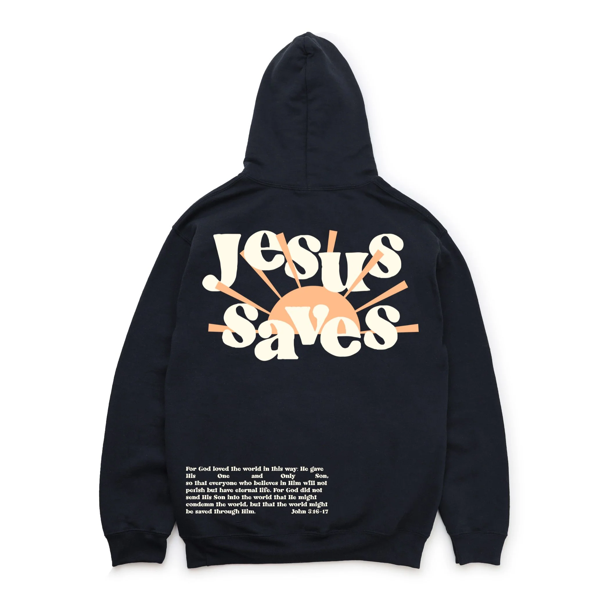 Jesus Saves Pullover Hoodie - Image 5