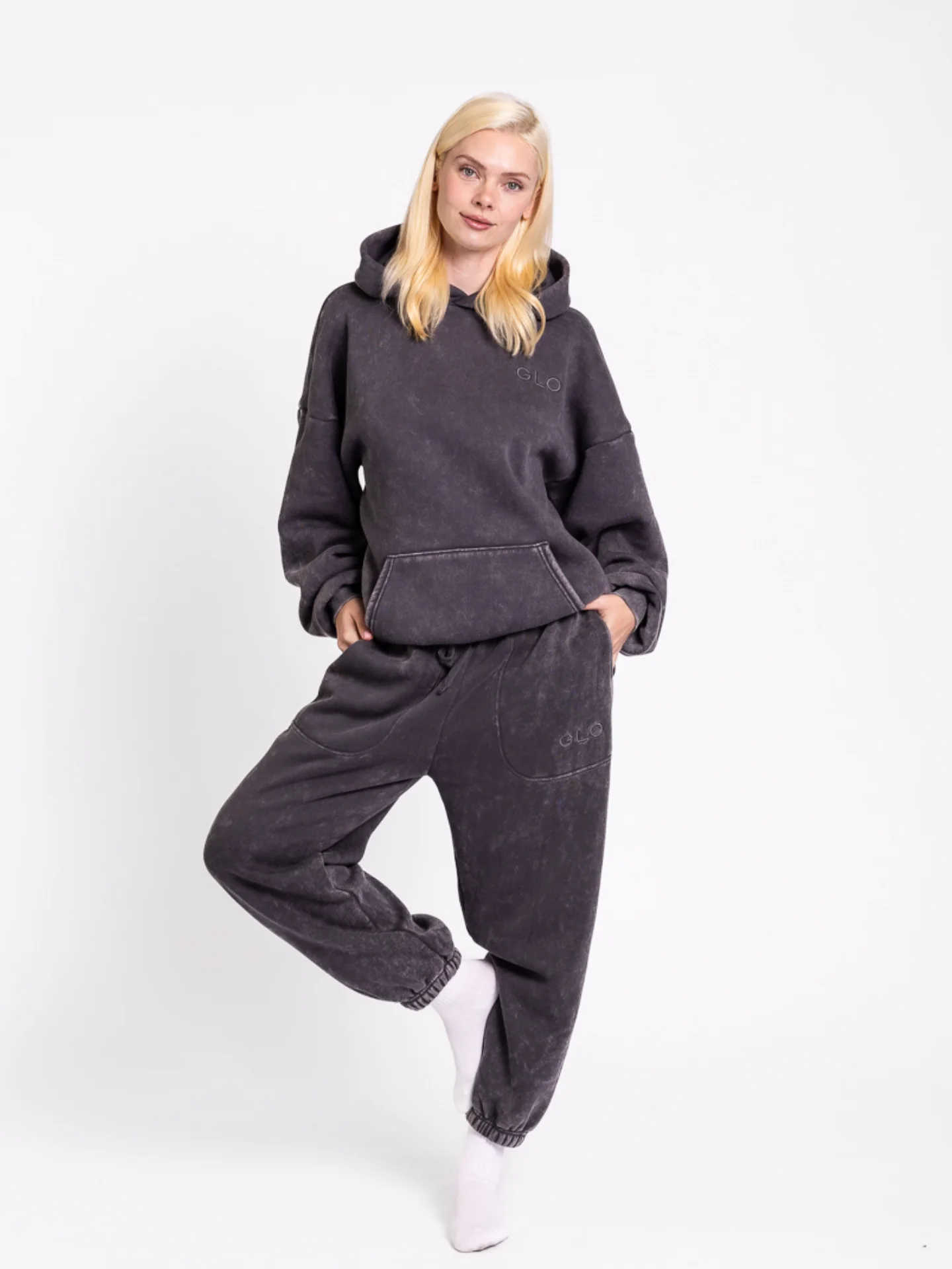 Kingdom Essential Hoodie - Snow Wash - Dark Shadow [PREORDER] - Image 2