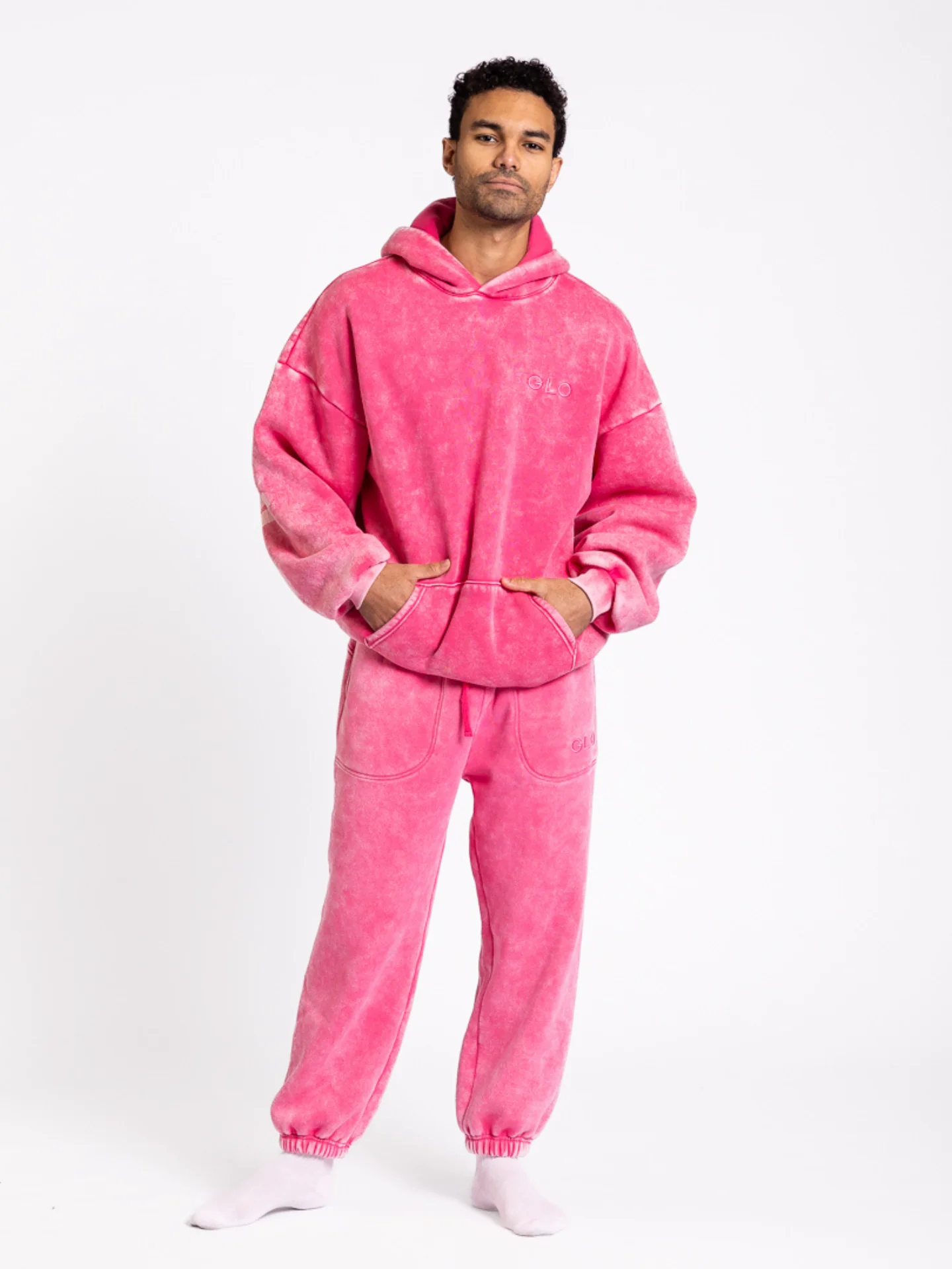 Kingdom Essential Hoodie - Snow Wash - Hot Pink - Image 2