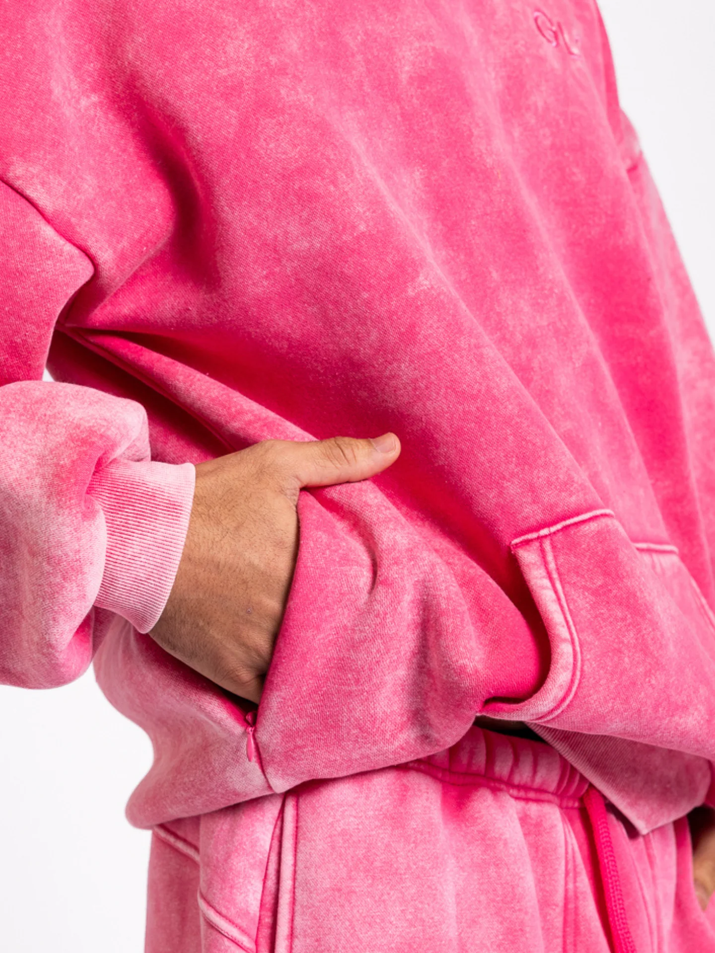 Kingdom Essential Hoodie - Snow Wash - Hot Pink - Image 6