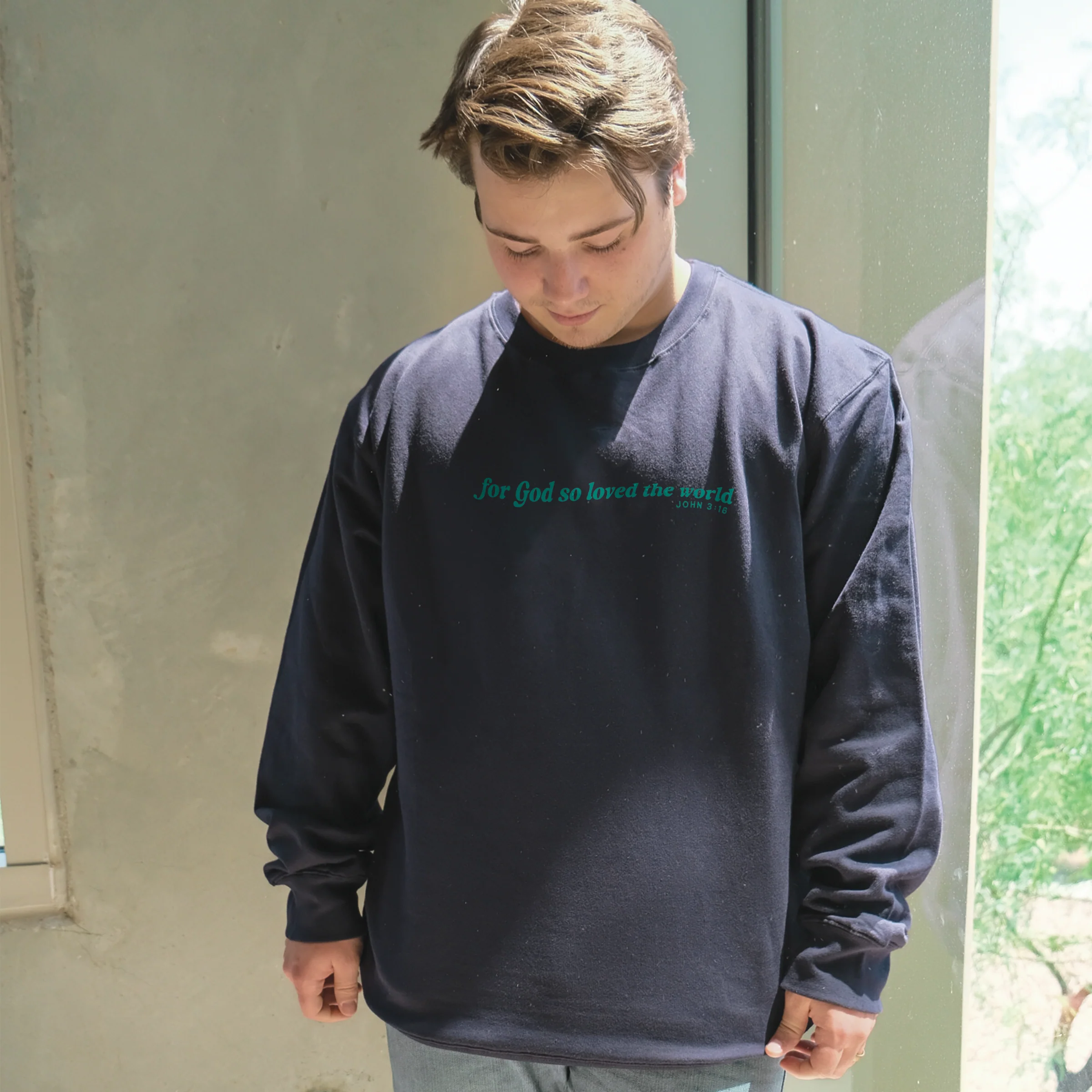 Love The World Crewneck Sweatshirt - Image 3