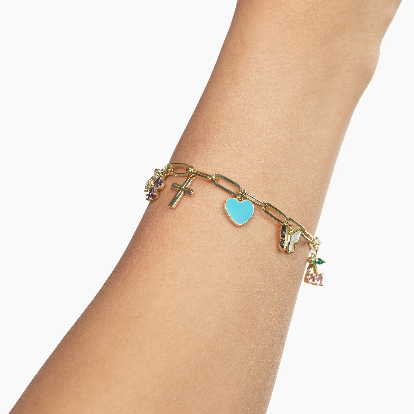 New Creation Charm Plated Brass Bracelet - Image 3