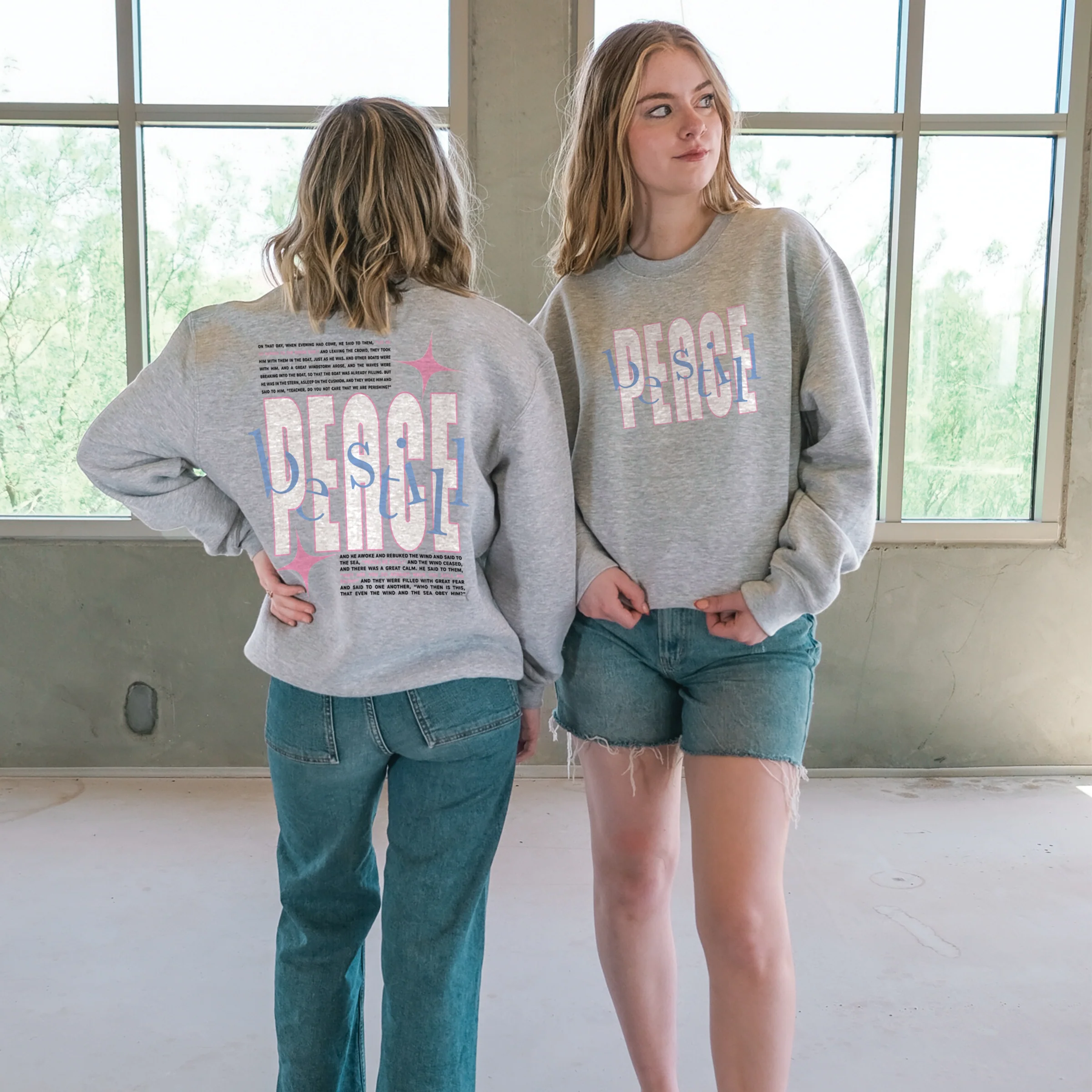 Peace Be Still Crewneck Sweatshirt - Image 2