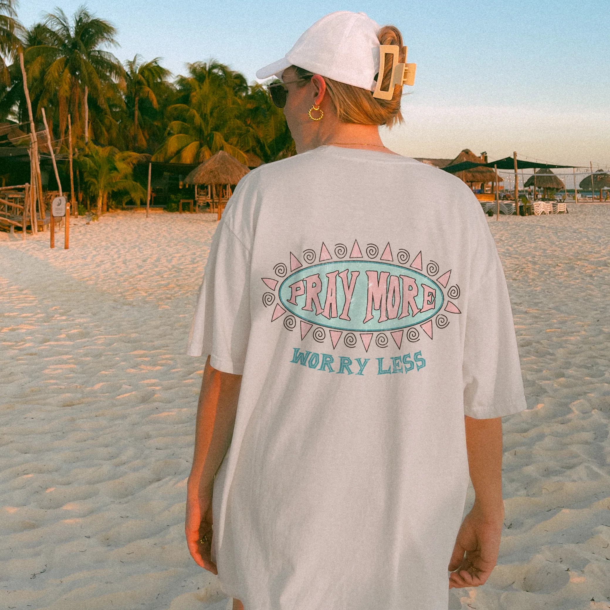 Pray More Worry Less Tee - 0 - Image 2