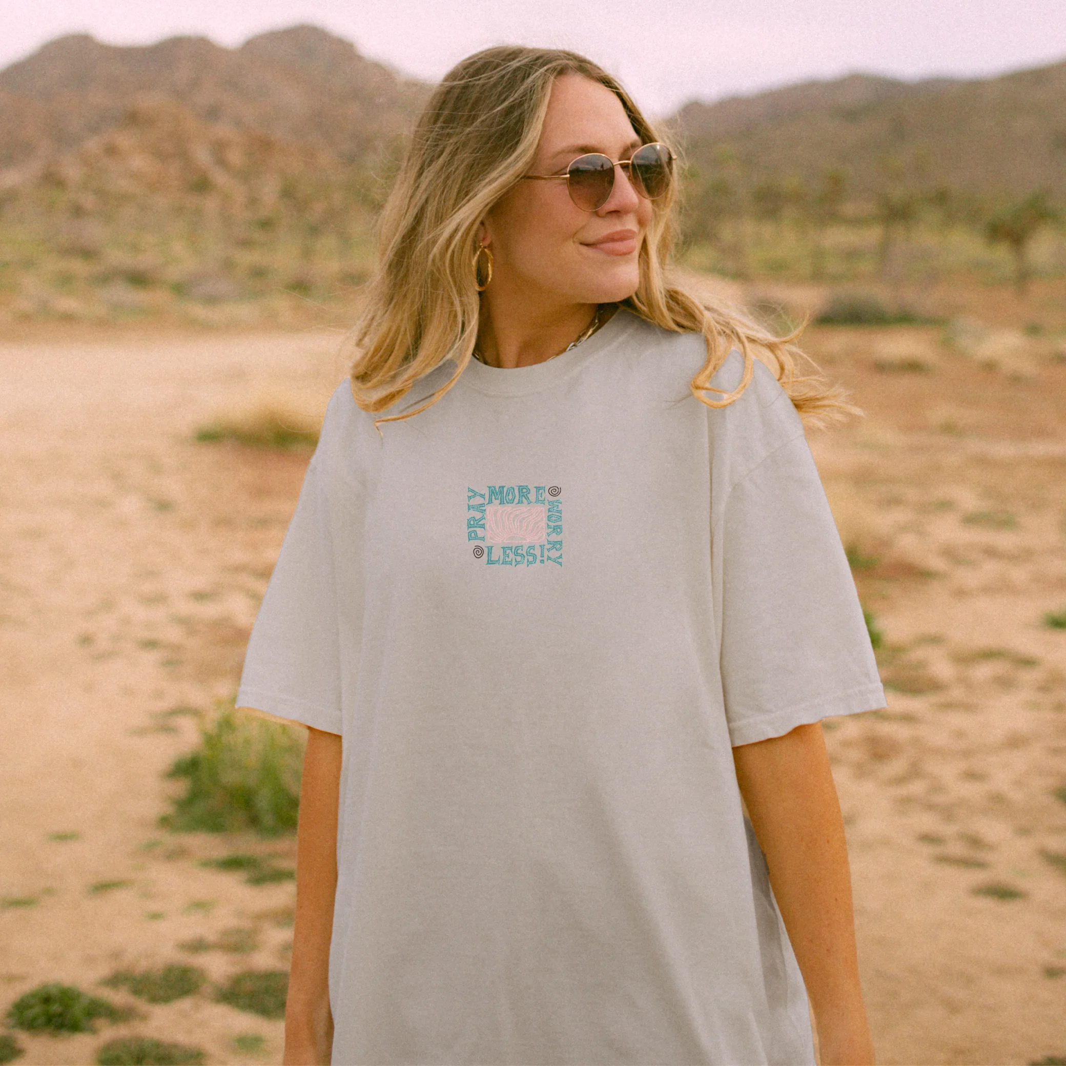 Pray More Worry Less Tee - Image 2